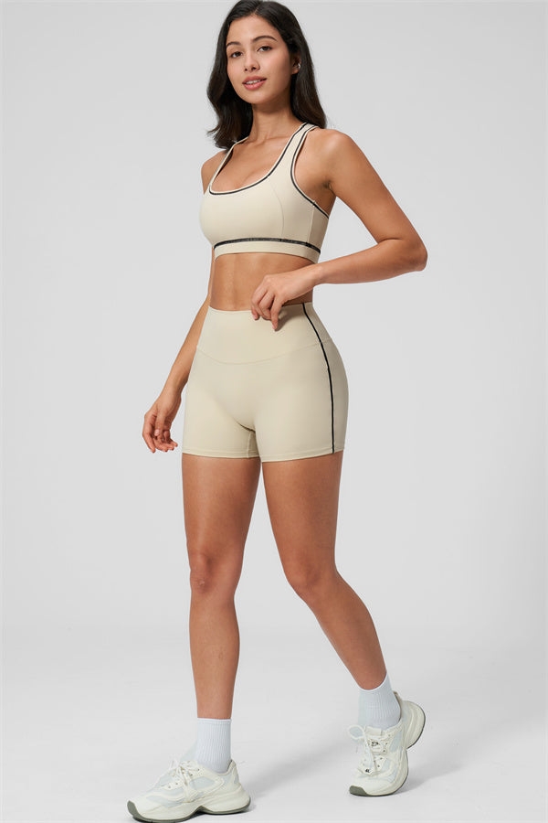 MHEL - SET 2 PEZZI VENUS CON REGGISENO SPORTIVO E SHORTS