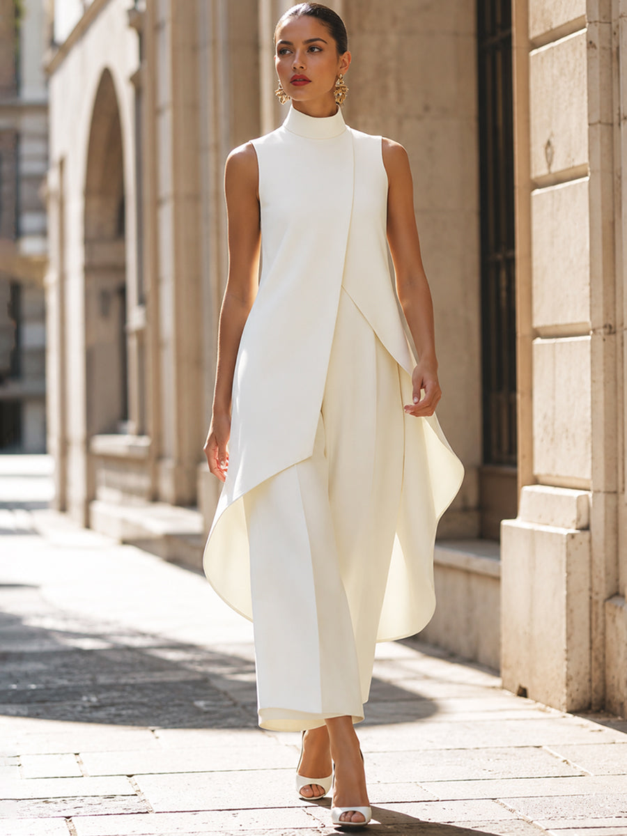 EVERLY | ELEGANTE COMPLETO A DUE PEZZI A GAMBA LARGA