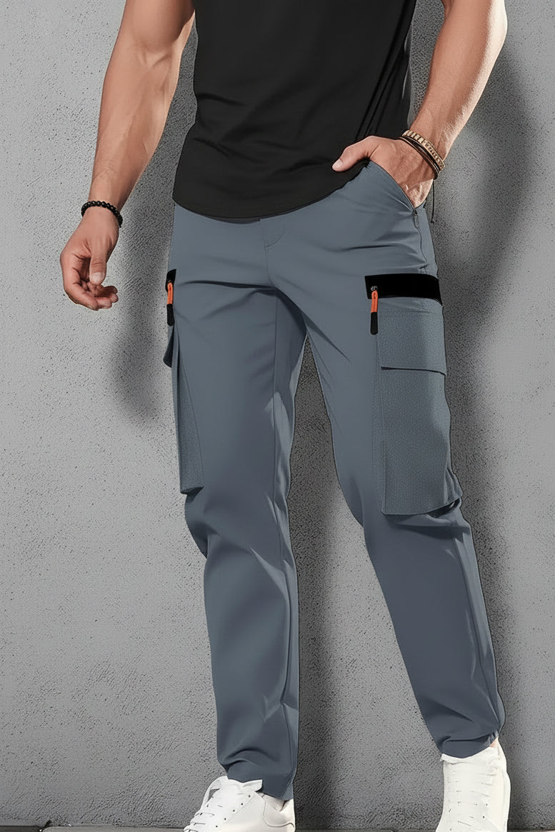 DAVID | PANTALONI CARGO IN FELPA ELASTICIZZATA