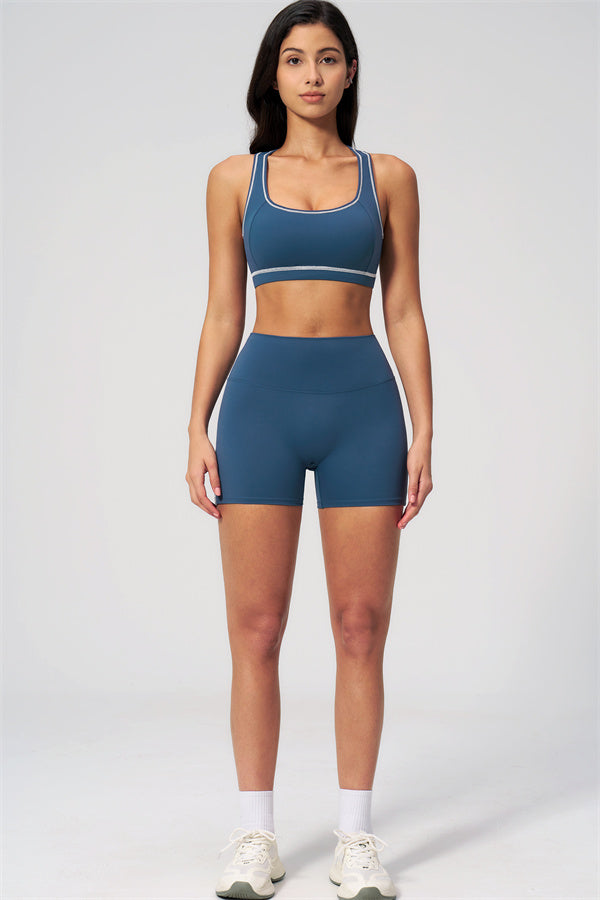 MHEL - SET 2 PEZZI VENUS CON REGGISENO SPORTIVO E SHORTS