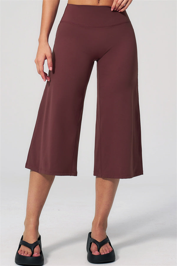 NARISSA - COMPLETO 2 PEZZI CON TOP A CANOTTA E PANTALONI CROP A GAMBA LARGA