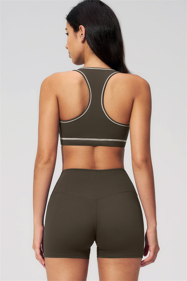 MHEL - SET 2 PEZZI VENUS CON REGGISENO SPORTIVO E SHORTS