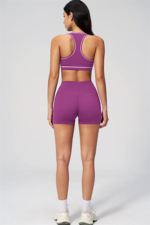 MHEL - SET 2 PEZZI VENUS CON REGGISENO SPORTIVO E SHORTS