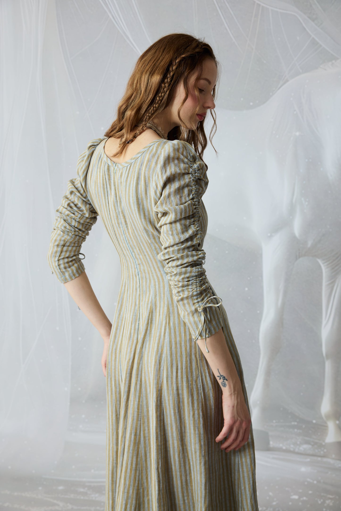 SONIA | ABITO MAXI VITTORIANO IN LINO
