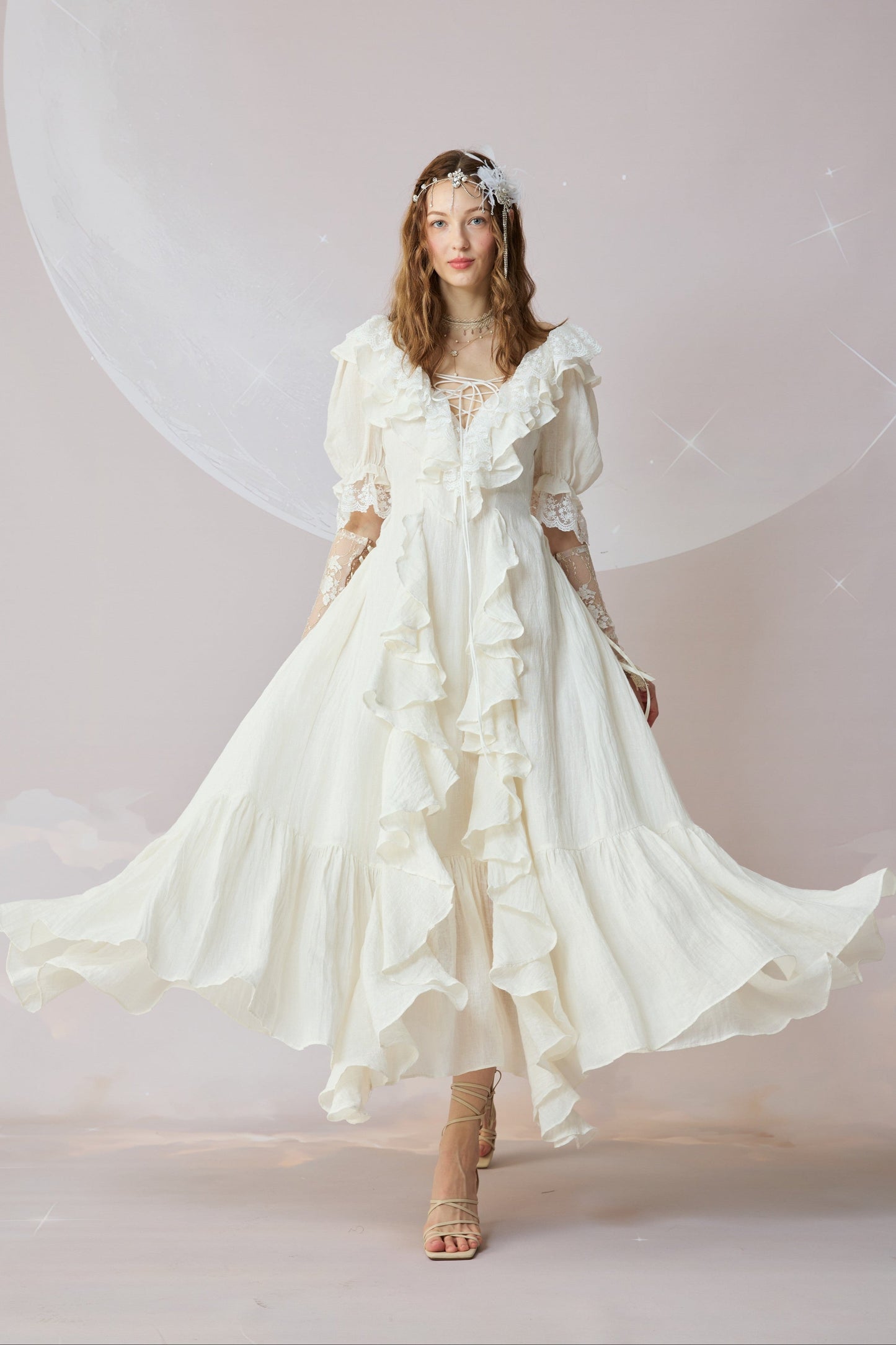 DESIREE | ABITO LUNGO MAXI IN LINO