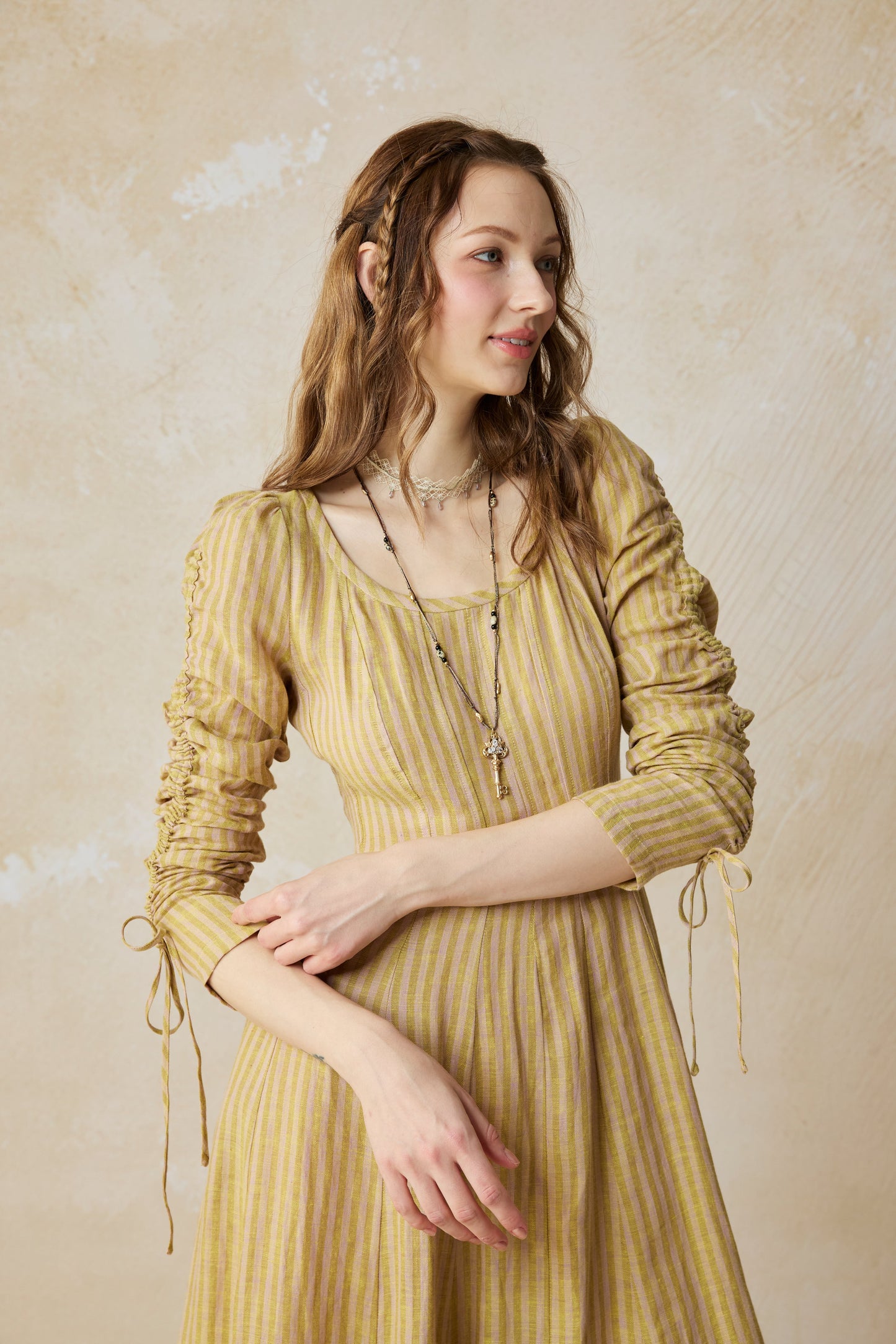 SONIA | ABITO MAXI VITTORIANO IN LINO