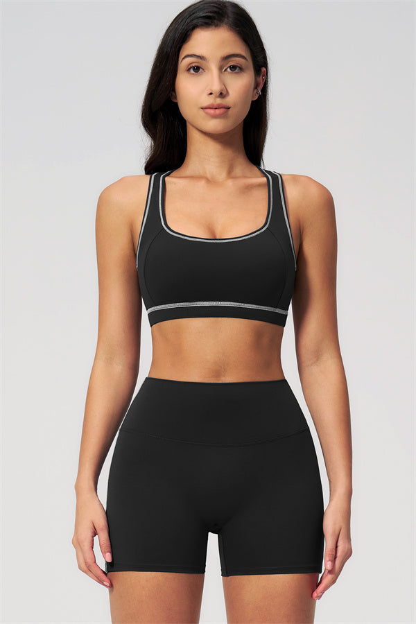 MHEL - SET 2 PEZZI VENUS CON REGGISENO SPORTIVO E SHORTS
