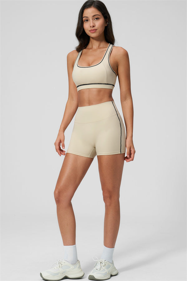 MHEL - SET 2 PEZZI VENUS CON REGGISENO SPORTIVO E SHORTS