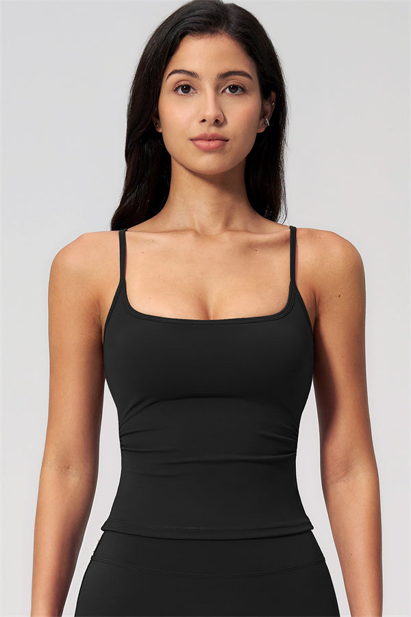 NARISSA - COMPLETO 2 PEZZI CON TOP A CANOTTA E PANTALONI CROP A GAMBA LARGA