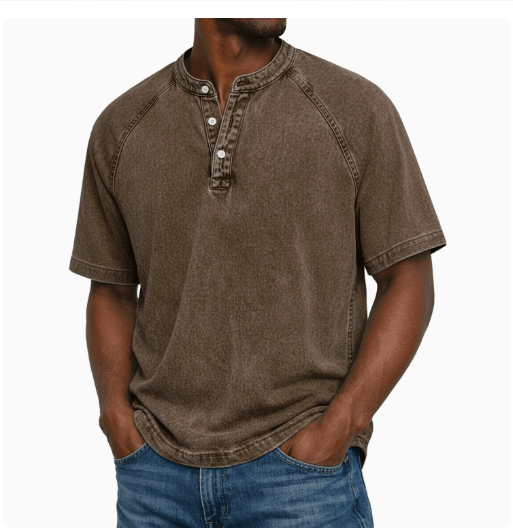 YOUSEFF | HENLEY IN TESSUTO SALTWATER