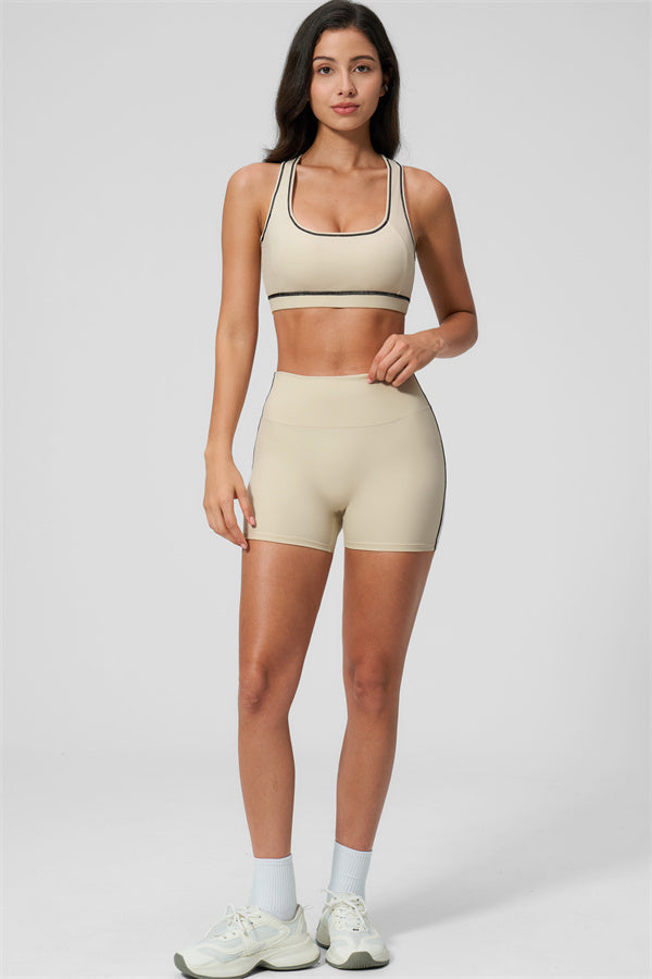 MHEL - SET 2 PEZZI VENUS CON REGGISENO SPORTIVO E SHORTS