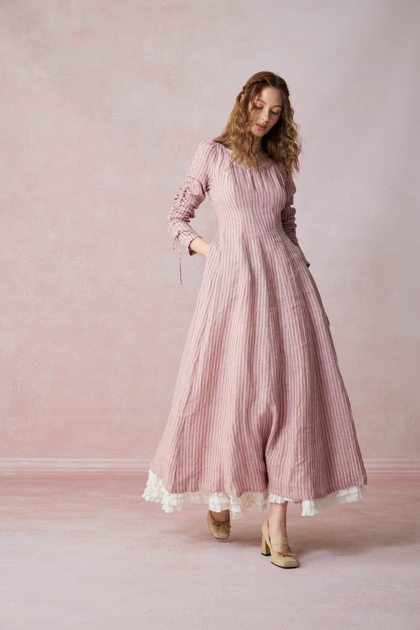 SONIA | ABITO MAXI VITTORIANO IN LINO