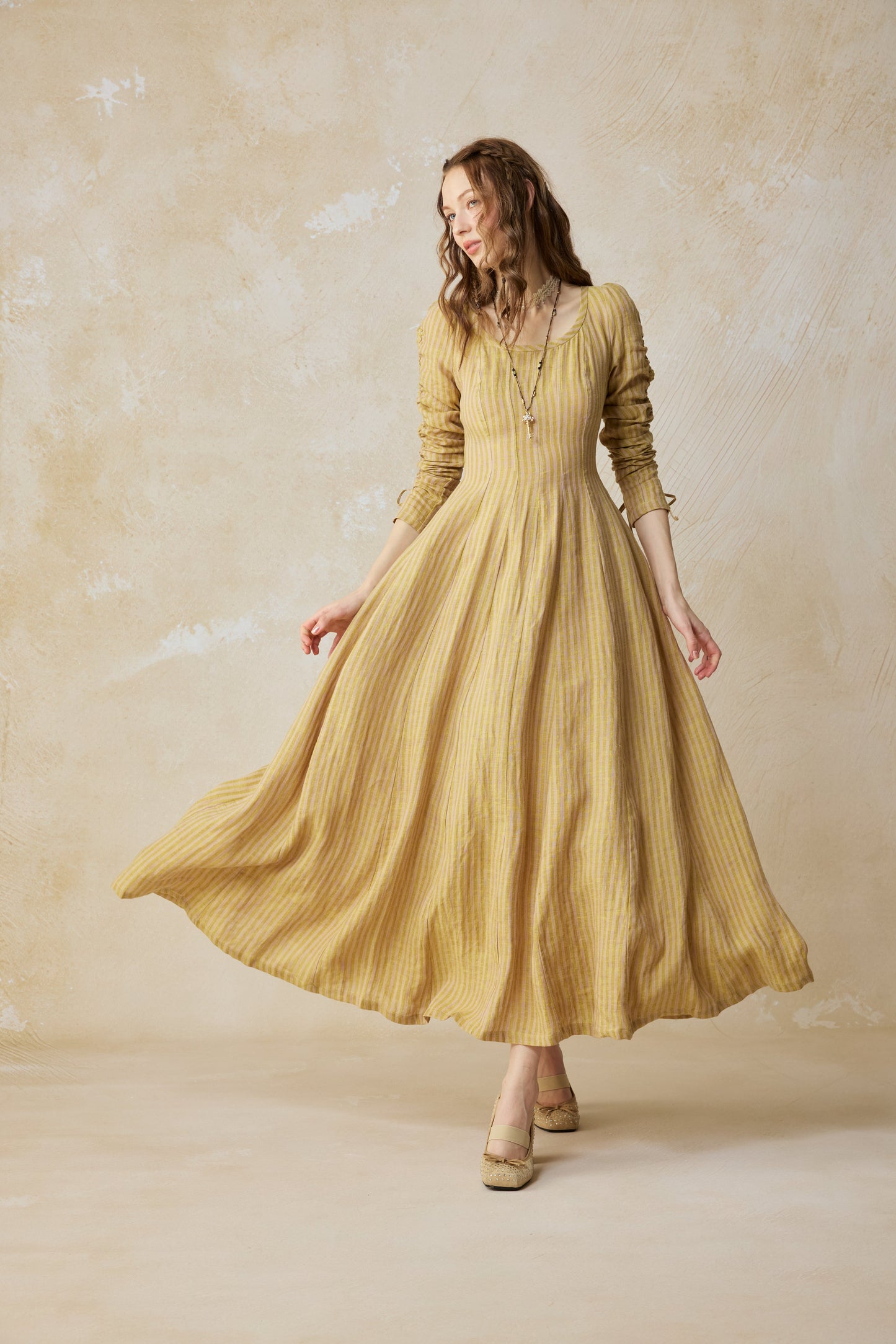 SONIA | ABITO MAXI VITTORIANO IN LINO