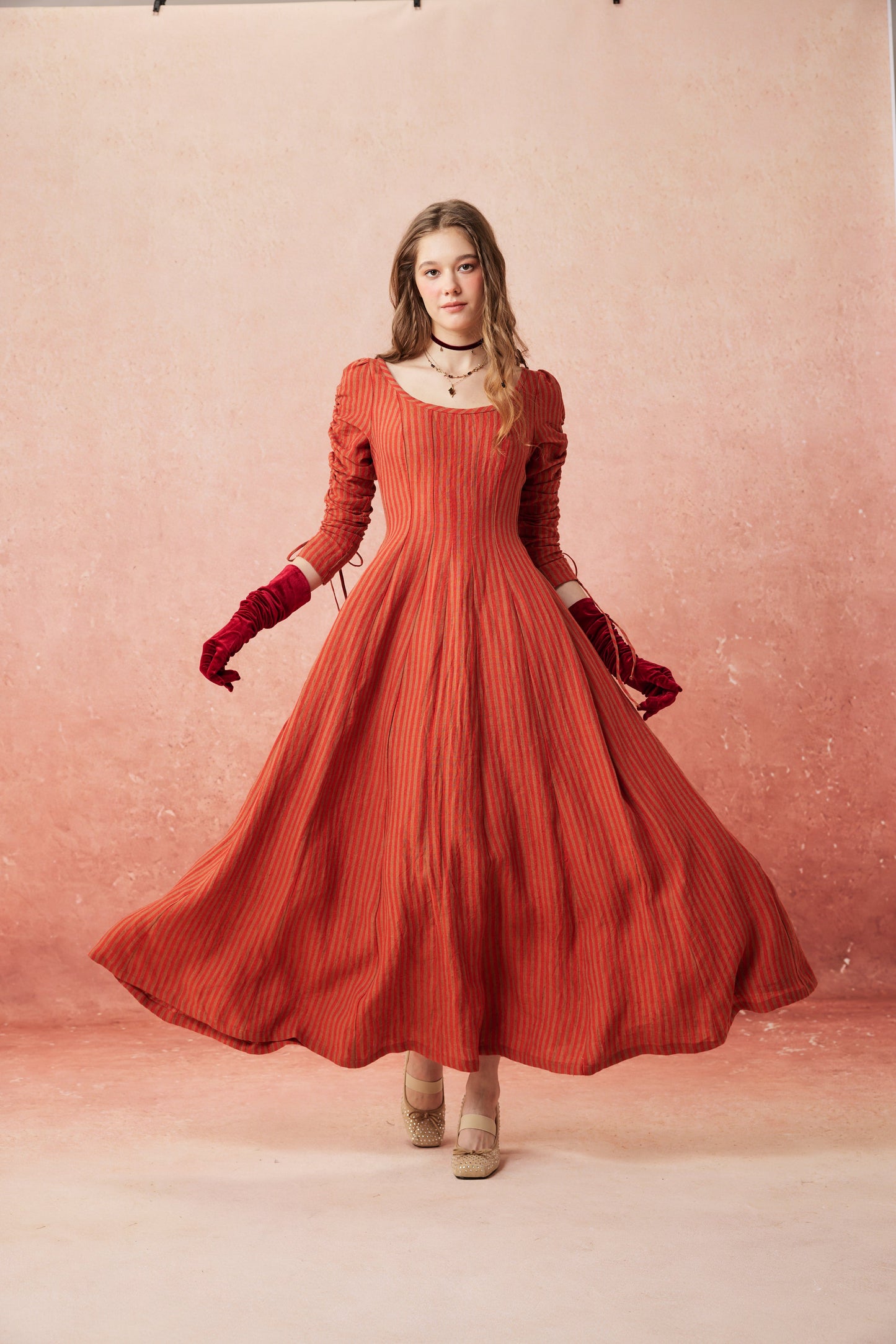 SONIA | ABITO MAXI VITTORIANO IN LINO