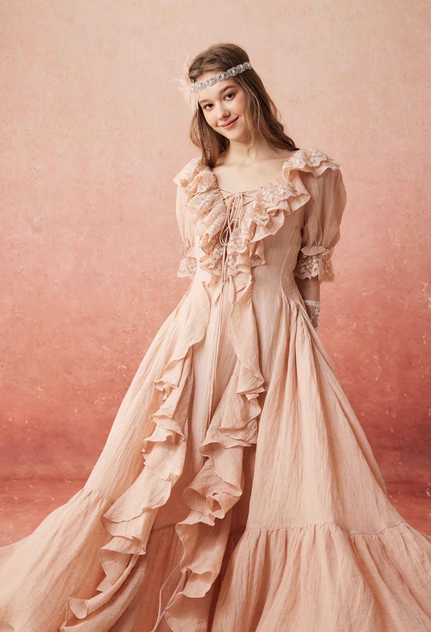 DESIREE | ABITO LUNGO MAXI IN LINO