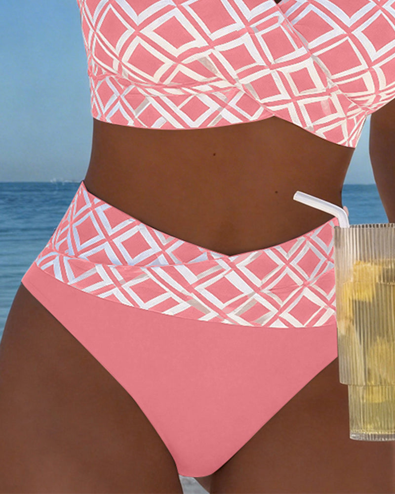 MOLLY | BIKINI DUE PEZZI CON ELEGANTE MOTIVO A DIAMANTI