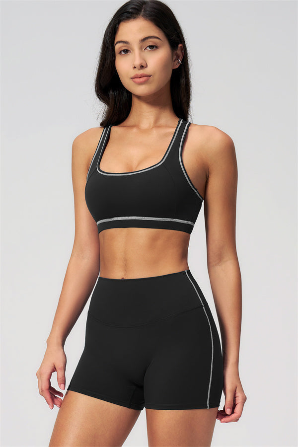 MHEL - SET 2 PEZZI VENUS CON REGGISENO SPORTIVO E SHORTS