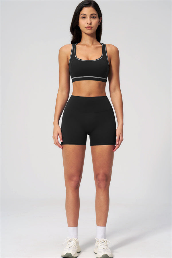 MHEL - SET 2 PEZZI VENUS CON REGGISENO SPORTIVO E SHORTS
