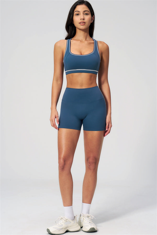 MHEL - SET 2 PEZZI VENUS CON REGGISENO SPORTIVO E SHORTS