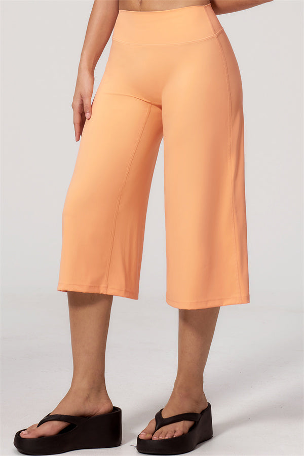 NARISSA - COMPLETO 2 PEZZI CON TOP A CANOTTA E PANTALONI CROP A GAMBA LARGA