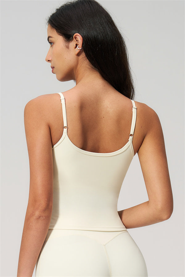 NARISSA - COMPLETO 2 PEZZI CON TOP A CANOTTA E PANTALONI CROP A GAMBA LARGA