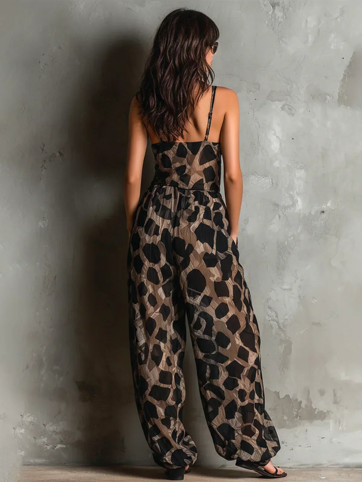 SYLVIA | JUMPSUIT MIT LEOPARDENMUSTER