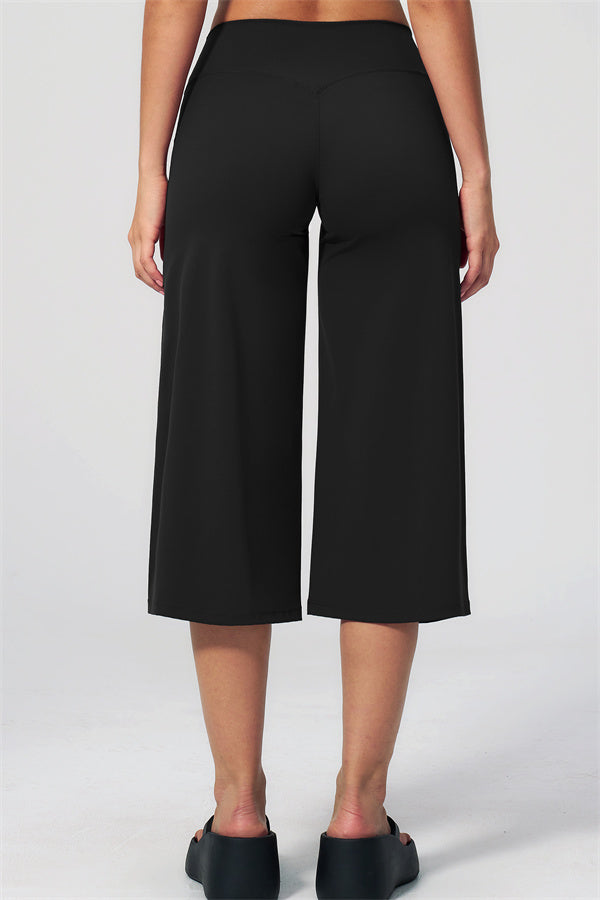 NARISSA - COMPLETO 2 PEZZI CON TOP A CANOTTA E PANTALONI CROP A GAMBA LARGA