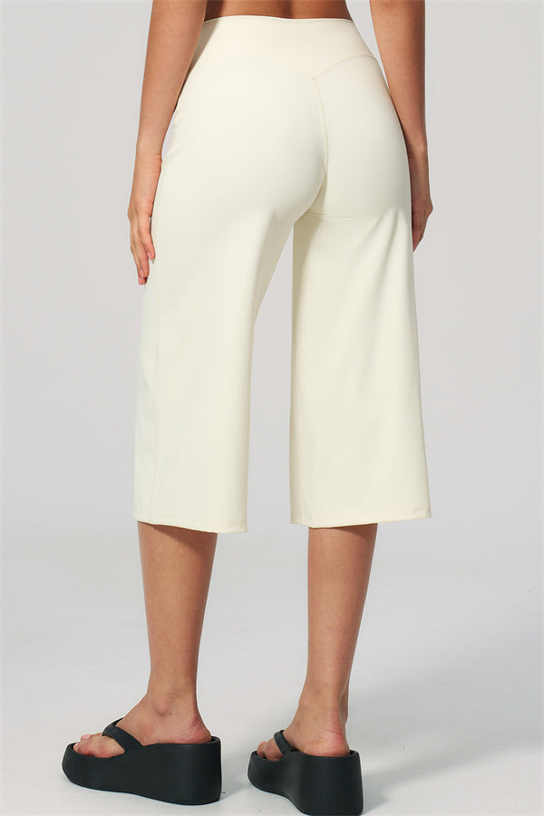 NARISSA - COMPLETO 2 PEZZI CON TOP A CANOTTA E PANTALONI CROP A GAMBA LARGA