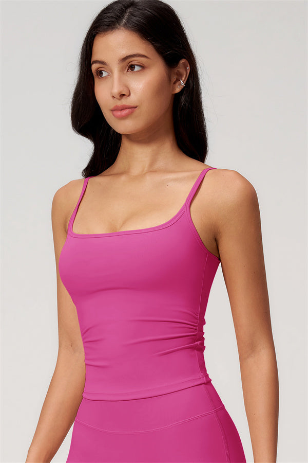 NARISSA - COMPLETO 2 PEZZI CON TOP A CANOTTA E PANTALONI CROP A GAMBA LARGA