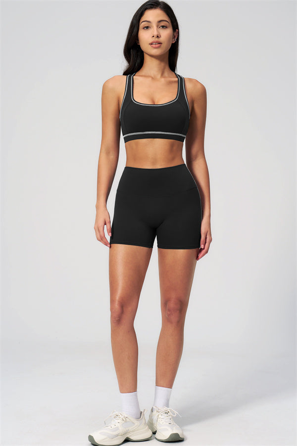 MHEL - SET 2 PEZZI VENUS CON REGGISENO SPORTIVO E SHORTS
