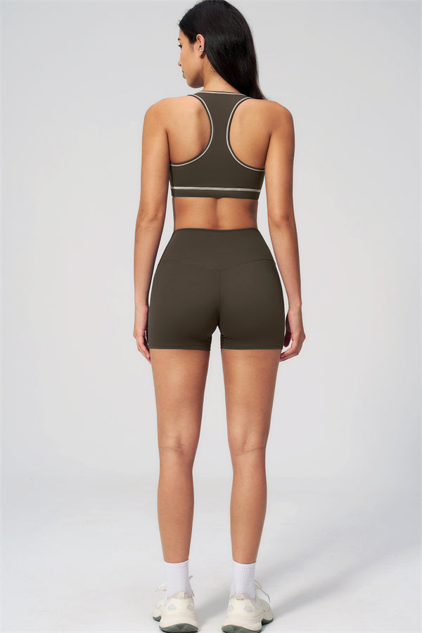 MHEL - SET 2 PEZZI VENUS CON REGGISENO SPORTIVO E SHORTS