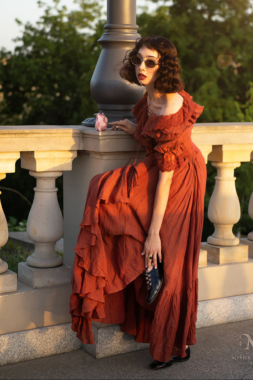 DESIREE | ABITO LUNGO MAXI IN LINO