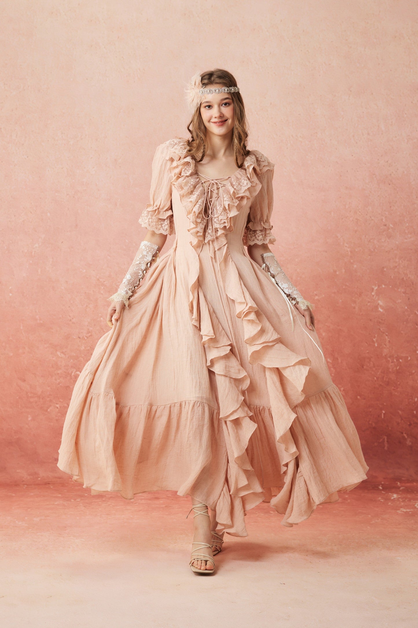 DESIREE | ABITO LUNGO MAXI IN LINO