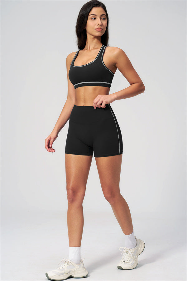 MHEL - SET 2 PEZZI VENUS CON REGGISENO SPORTIVO E SHORTS