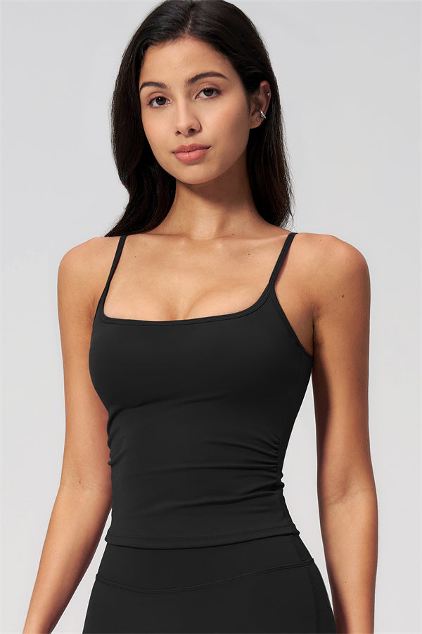 NARISSA - COMPLETO 2 PEZZI CON TOP A CANOTTA E PANTALONI CROP A GAMBA LARGA