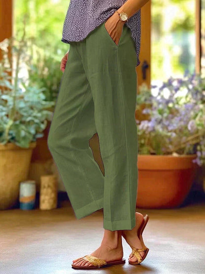 NATALIE™ - PANTALONI DI LINO ESTIVI DA DONNA