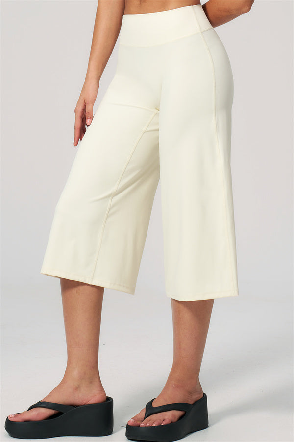 NARISSA - COMPLETO 2 PEZZI CON TOP A CANOTTA E PANTALONI CROP A GAMBA LARGA