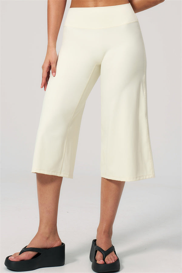 NARISSA - COMPLETO 2 PEZZI CON TOP A CANOTTA E PANTALONI CROP A GAMBA LARGA