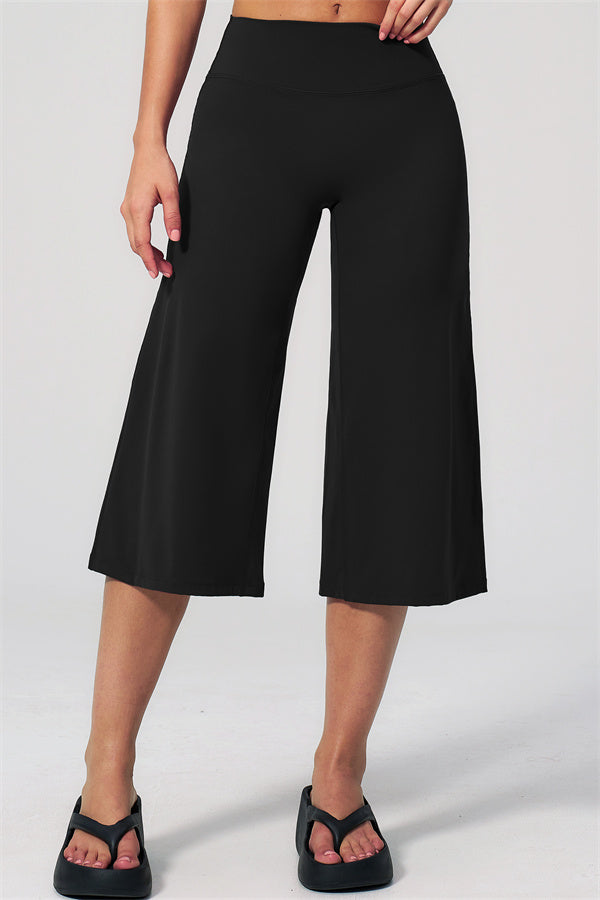 NARISSA - COMPLETO 2 PEZZI CON TOP A CANOTTA E PANTALONI CROP A GAMBA LARGA
