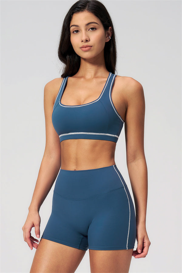 MHEL - SET 2 PEZZI VENUS CON REGGISENO SPORTIVO E SHORTS