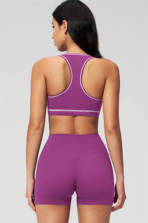 MHEL - SET 2 PEZZI VENUS CON REGGISENO SPORTIVO E SHORTS