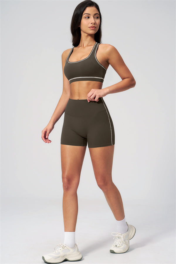 MHEL - SET 2 PEZZI VENUS CON REGGISENO SPORTIVO E SHORTS