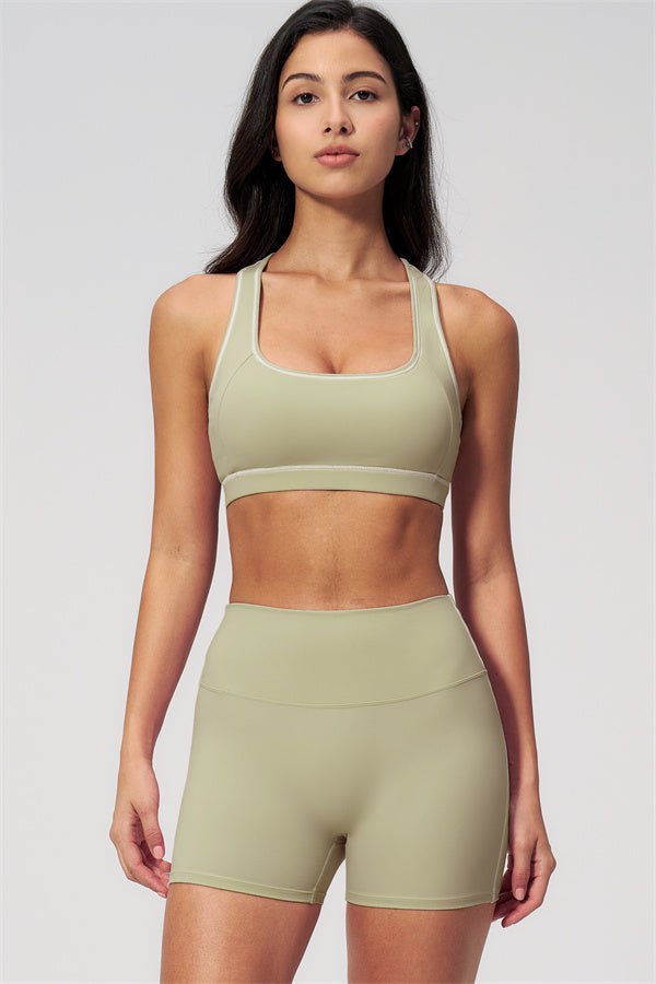 MHEL - SET 2 PEZZI VENUS CON REGGISENO SPORTIVO E SHORTS