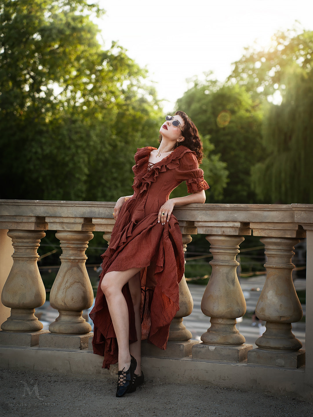 DESIREE | ABITO LUNGO MAXI IN LINO
