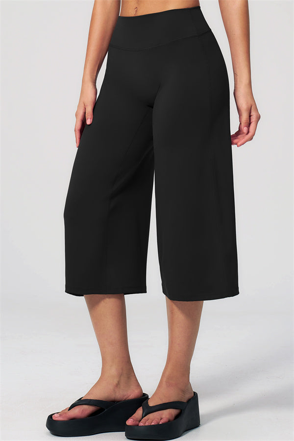 NARISSA - COMPLETO 2 PEZZI CON TOP A CANOTTA E PANTALONI CROP A GAMBA LARGA