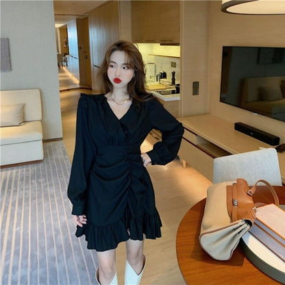 IVOREE | ROBE FRENCH NICHE BLACK