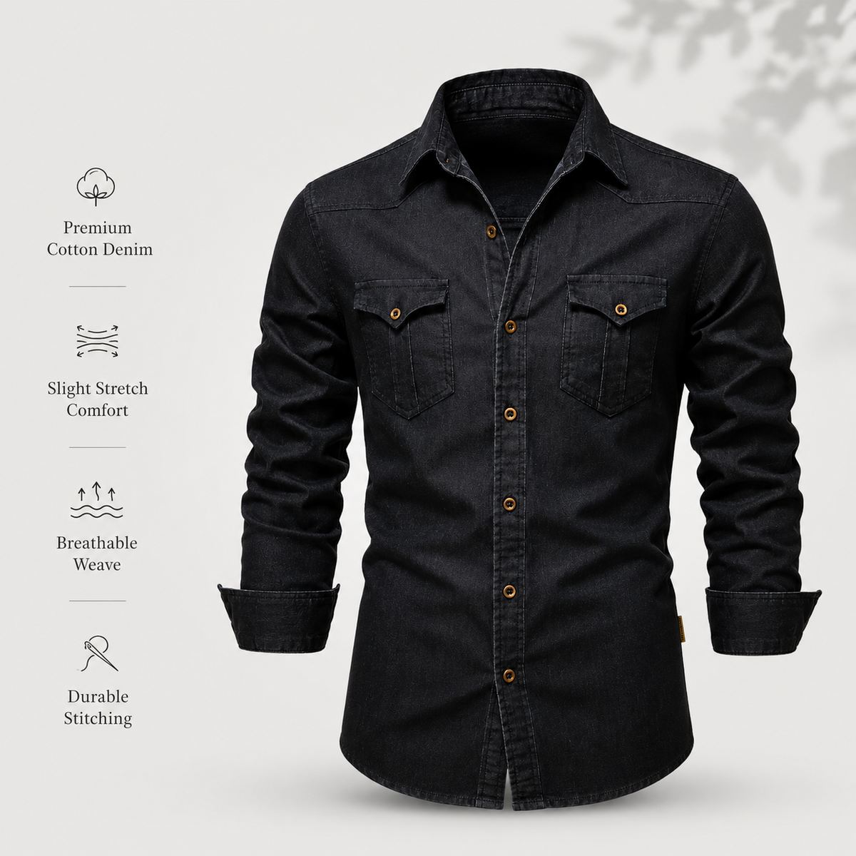 ADAMSON | CAMICIA IN DENIM DI COTONE