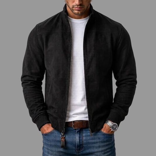 CHARLIE | GIUBBOTTO AVIATORE IN CAMOSCIO