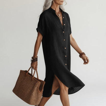 EMMA - ABITO A CAMICIA MIDI PREMIUM E TRASPIRANTE