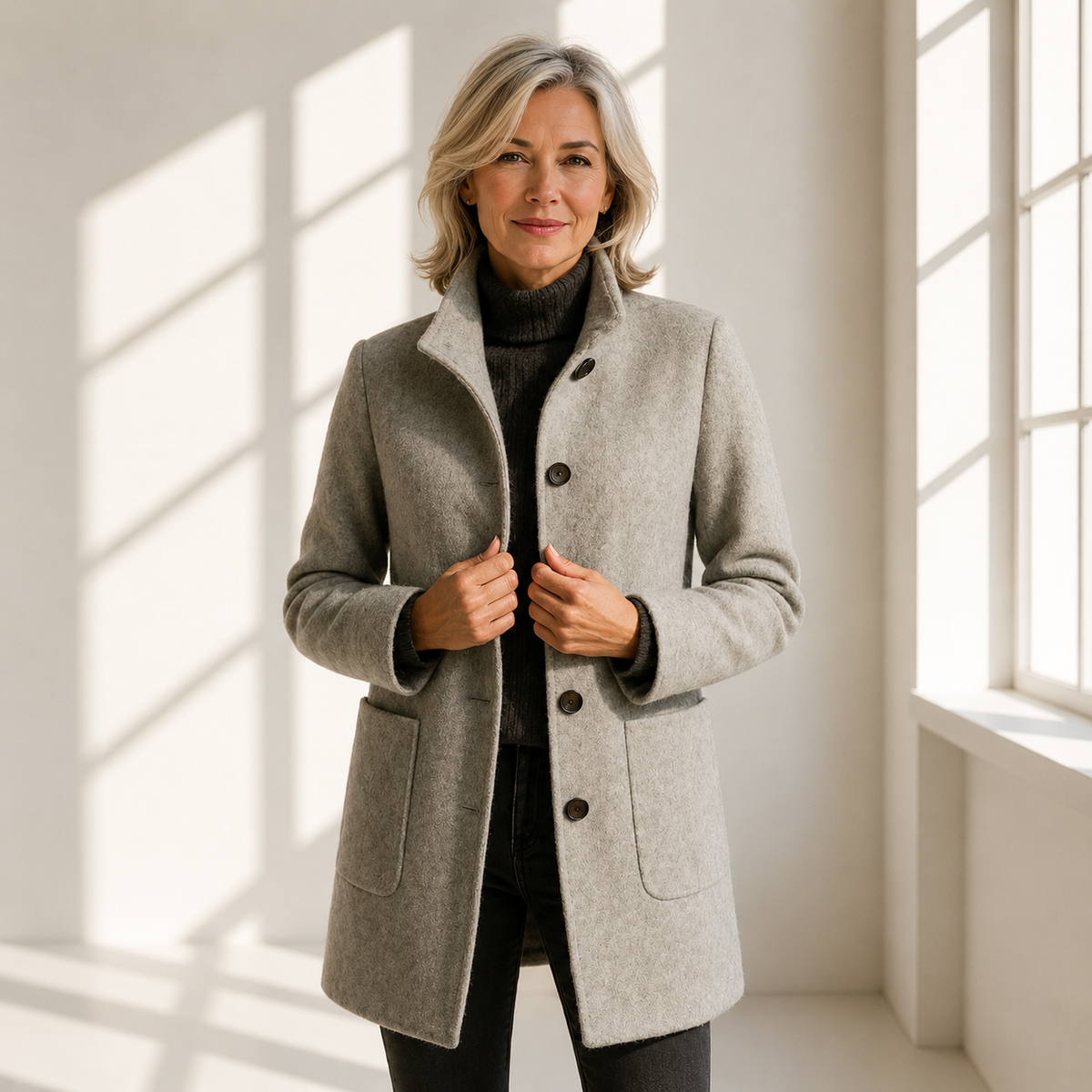 HELENA | CAPPOTTO IN LANA A TAGLIO MIDI